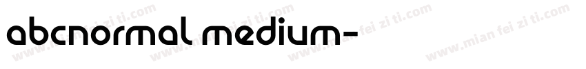 abcnormal medium字体转换